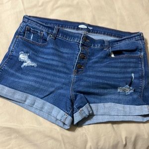 Old Navy Button Fly Boyfriend Shorts